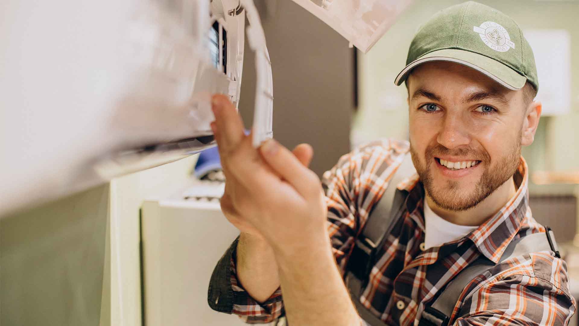 Appliance repair technician servicing a washer in Polk County FL
